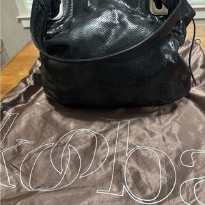 Kooba Black Textured Shoulder Bag